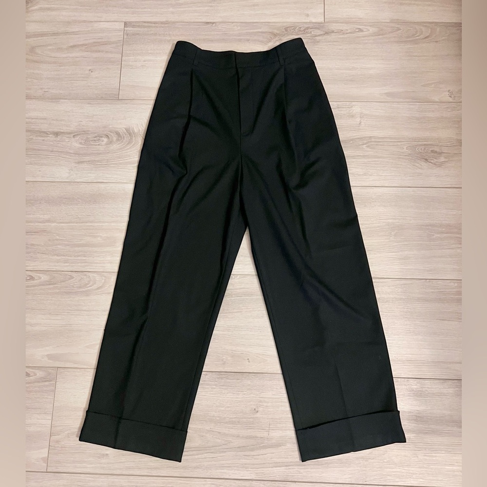 (New) Zara pleated wide leg pants, size S